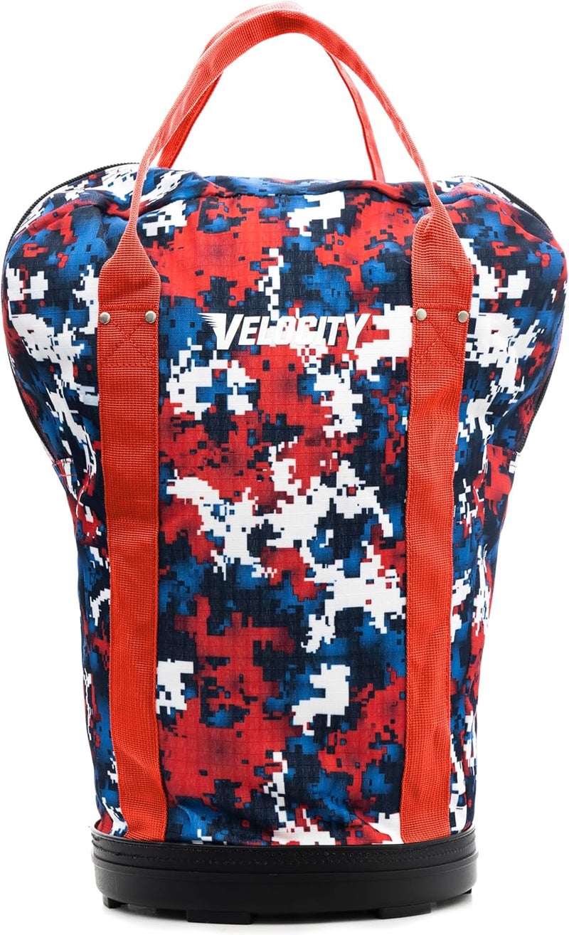 Velocity Heavy Duty Multipurpose Ball Bag with Durable Bottom - Holds up to 60-72 Balls - Ideal for Lacrosse, Baseball, Pickleball, Tennis & More - Image 1